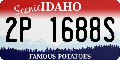 ID license plate 2P1688S