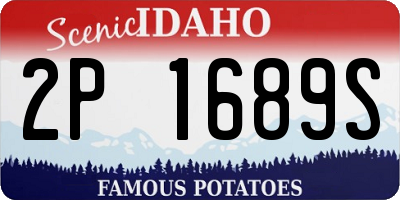 ID license plate 2P1689S