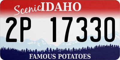 ID license plate 2P1733O