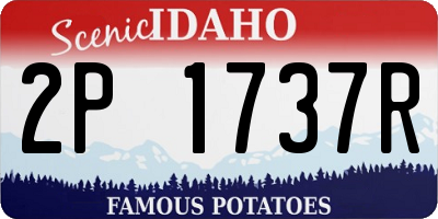 ID license plate 2P1737R