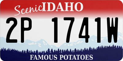 ID license plate 2P1741W