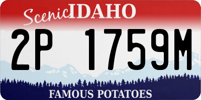 ID license plate 2P1759M
