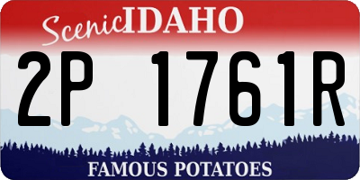 ID license plate 2P1761R