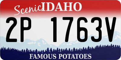 ID license plate 2P1763V