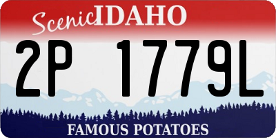 ID license plate 2P1779L