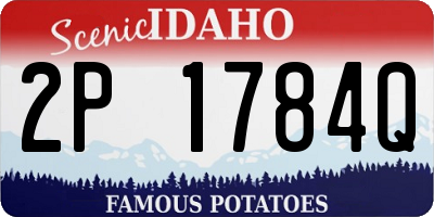 ID license plate 2P1784Q