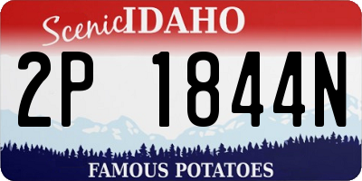 ID license plate 2P1844N