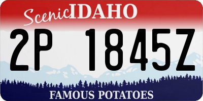 ID license plate 2P1845Z