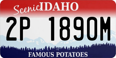 ID license plate 2P1890M