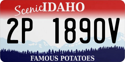 ID license plate 2P1890V