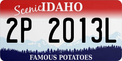 ID license plate 2P2013L
