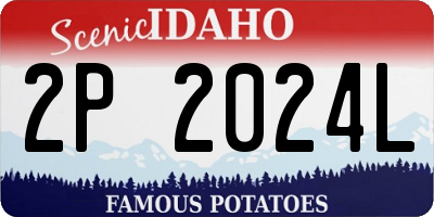 ID license plate 2P2024L