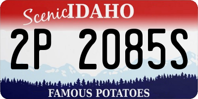 ID license plate 2P2085S