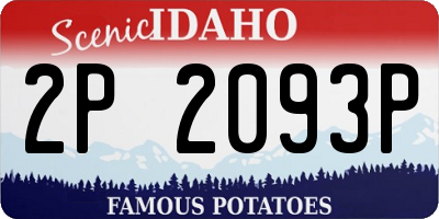 ID license plate 2P2093P