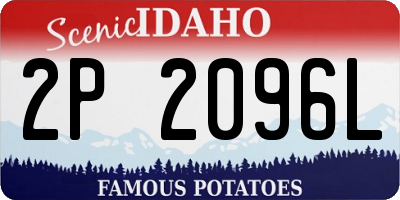 ID license plate 2P2096L
