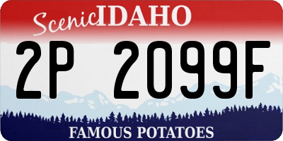 ID license plate 2P2099F