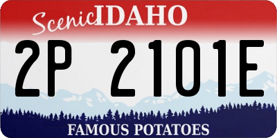 ID license plate 2P2101E