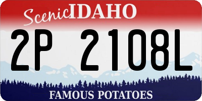 ID license plate 2P2108L