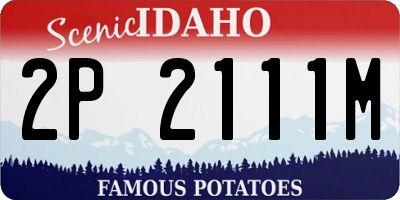 ID license plate 2P2111M