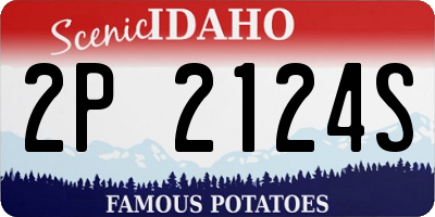 ID license plate 2P2124S