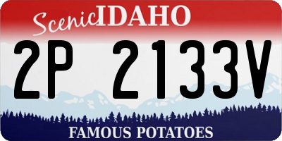ID license plate 2P2133V