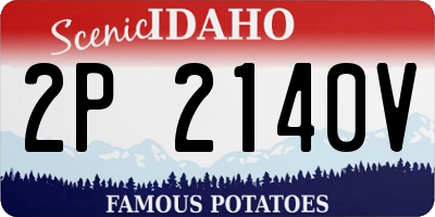 ID license plate 2P2140V