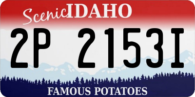ID license plate 2P2153I