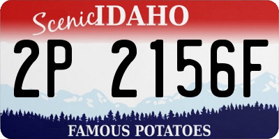 ID license plate 2P2156F