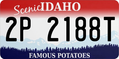 ID license plate 2P2188T