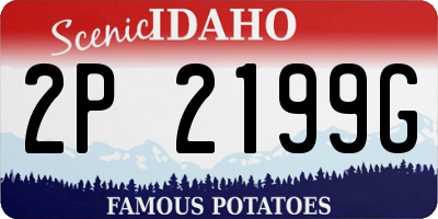ID license plate 2P2199G