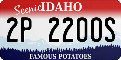 ID license plate 2P2200S