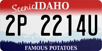 ID license plate 2P2214U