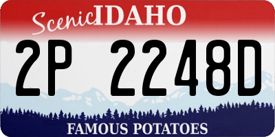 ID license plate 2P2248D