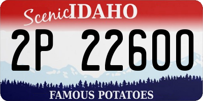 ID license plate 2P2260O