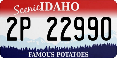 ID license plate 2P2299O