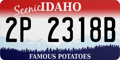 ID license plate 2P2318B