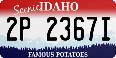 ID license plate 2P2367I
