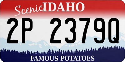 ID license plate 2P2379Q