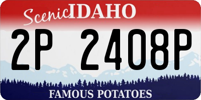 ID license plate 2P2408P