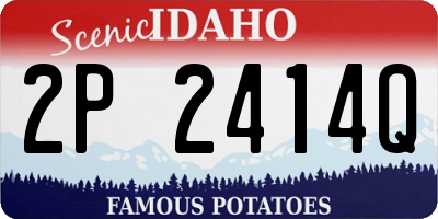 ID license plate 2P2414Q