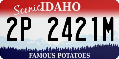 ID license plate 2P2421M