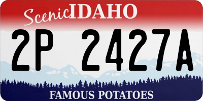 ID license plate 2P2427A