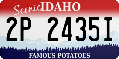 ID license plate 2P2435I
