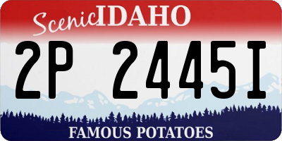 ID license plate 2P2445I