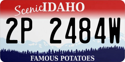 ID license plate 2P2484W