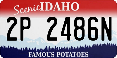 ID license plate 2P2486N