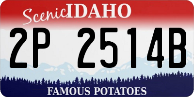 ID license plate 2P2514B