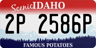 ID license plate 2P2586P