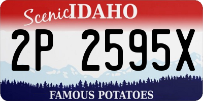 ID license plate 2P2595X