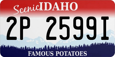 ID license plate 2P2599I